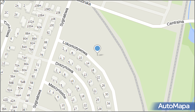 Wrocław, Lokomotywowa, 35, mapa Wrocławia