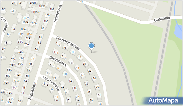 Wrocław, Lokomotywowa, 37, mapa Wrocławia