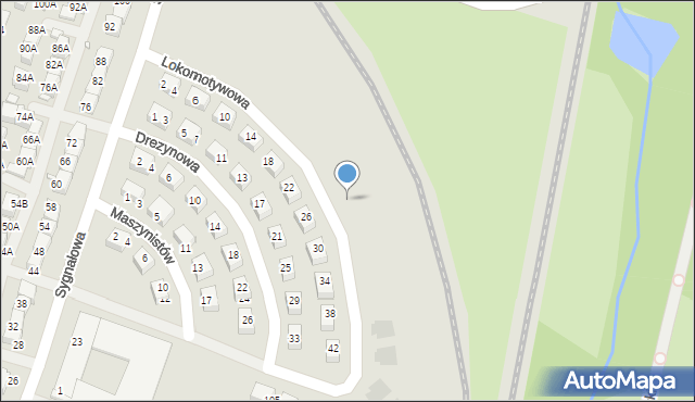 Wrocław, Lokomotywowa, 51, mapa Wrocławia