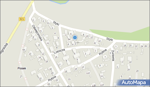 Zabrze, Lotnicza, 2, mapa Zabrza