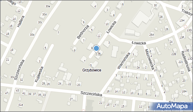 Zabrze, Łowicka, 3b, mapa Zabrza