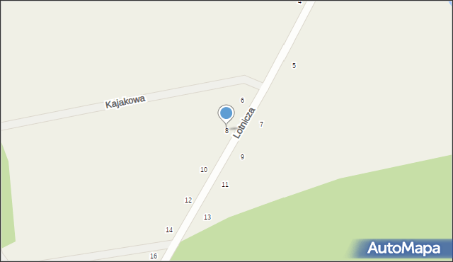 Zborowo, Lotnicza, 8, mapa Zborowo