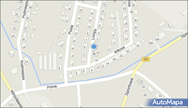 Ziębice, Lompy Józefa, 2a, mapa Ziębice