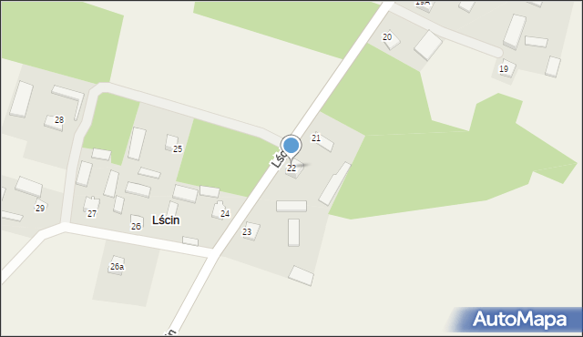 Lścin, Lścin, 22, mapa Lścin