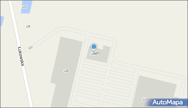 Białki, Łukowska, 109b, mapa Białki