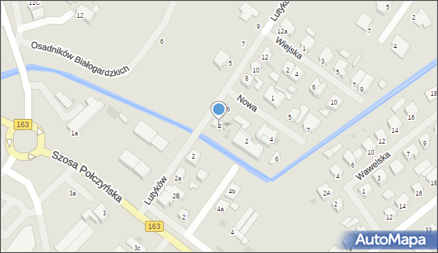 Białogard, Lutyków, 4, mapa Białogard