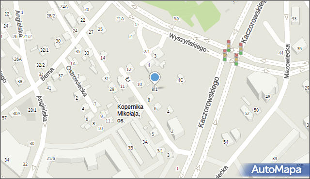 Białystok, Łukowska, 8/1, mapa Białegostoku