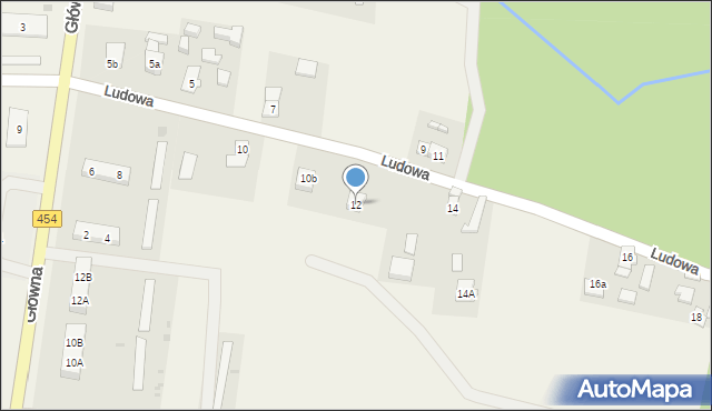 Biestrzykowice, Ludowa, 12, mapa Biestrzykowice