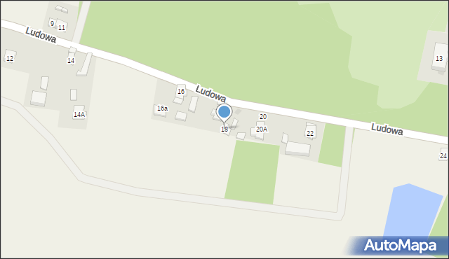 Biestrzykowice, Ludowa, 18, mapa Biestrzykowice