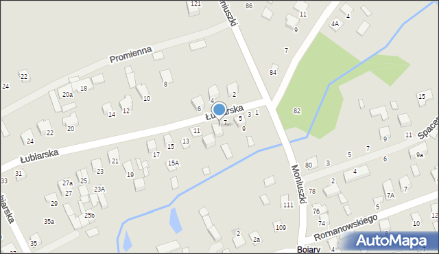 Biłgoraj, Łubiarska, 7a, mapa Biłgoraj