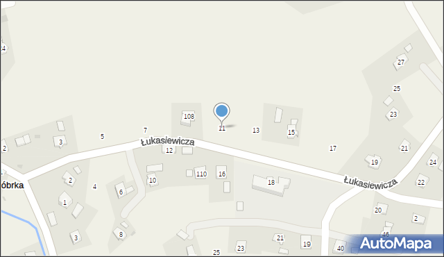 Bóbrka, Łukasiewicza Ignacego, 11, mapa Bóbrka