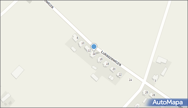 Boćki, Łukaszewicza Witolda, prof., 14, mapa Boćki