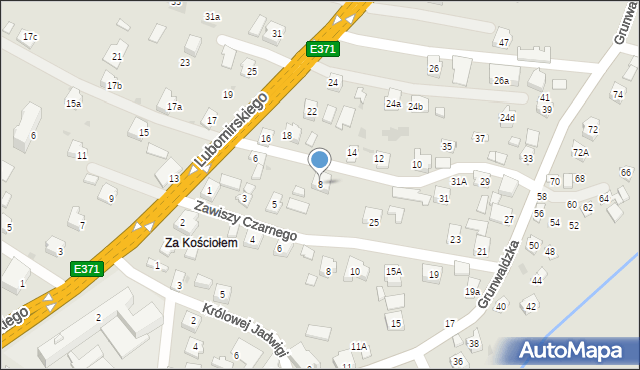 Boguchwała, Lubomirskiego Teodora, 8, mapa Boguchwała