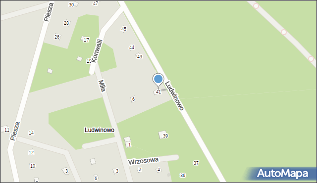 Brok, Ludwinowo, 41, mapa Brok