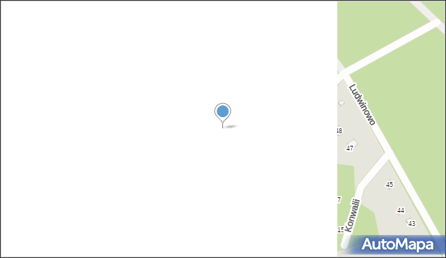 Brok, Ludwinowo, 49B, mapa Brok