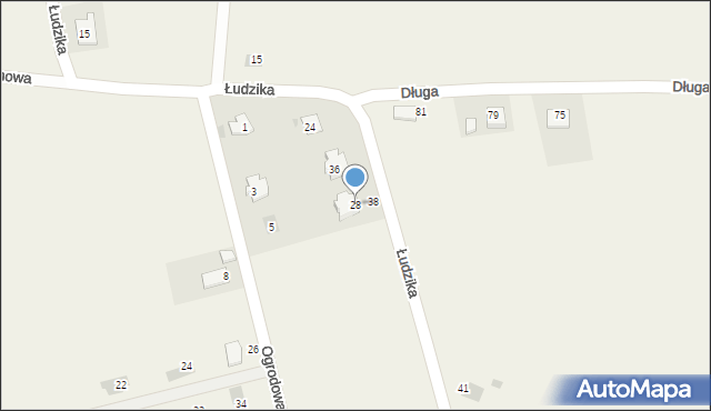 Brzeźnica, Łudzika Eugeniusza, ks., 28, mapa Brzeźnica