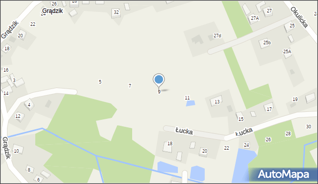 Bucze, Łucka, 9, mapa Bucze