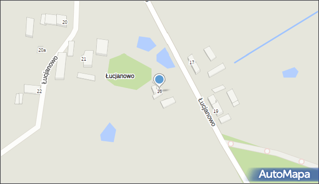Budzyń, Łucjanowo, 16, mapa Budzyń