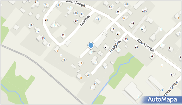 Bulowice, Łukowa, 1, mapa Bulowice