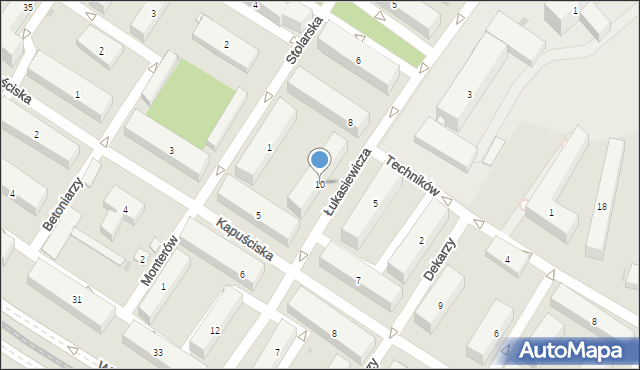 Bydgoszcz, Łukasiewicza Ignacego, 10, mapa Bydgoszczy