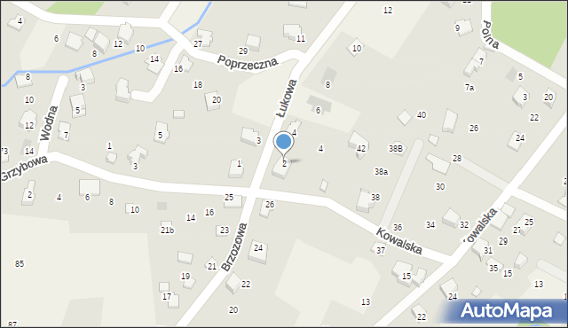 Bystra, Łukowa, 2, mapa Bystra