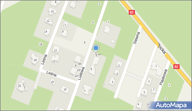 Cekanowo, Ludowa, 3, mapa Cekanowo