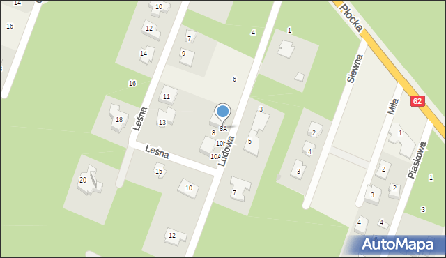 Cekanowo, Ludowa, 8A, mapa Cekanowo