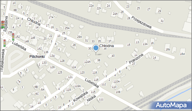 Chełm, Lubelska, 124C, mapa Chełma