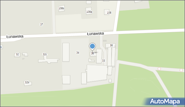 Chełmno, Łunawska, 36, mapa Chełmno