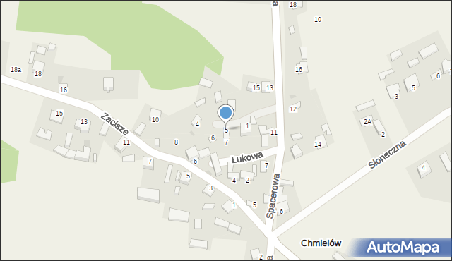 Chmielów, Łukowa, 5, mapa Chmielów