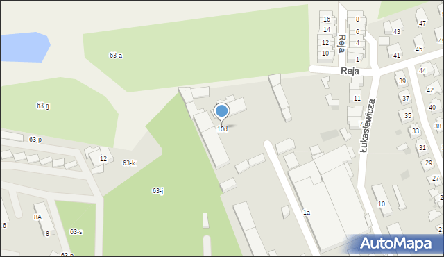 Chodzież, Łukasiewicza Ignacego, 10d, mapa Chodzież