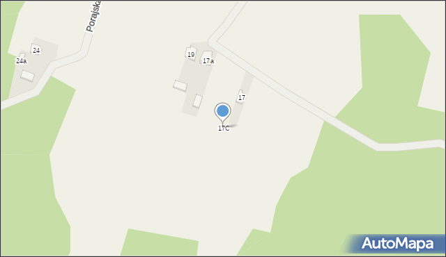 Choroń, Ludowa, 17C, mapa Choroń