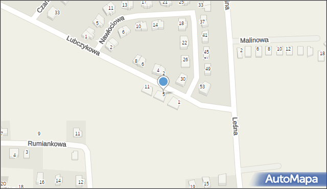 Chrząstawa Wielka, Lubczykowa, 5, mapa Chrząstawa Wielka