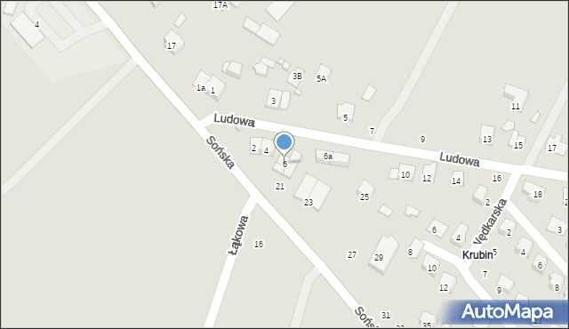 Ciechanów, Ludowa, 6, mapa Ciechanów