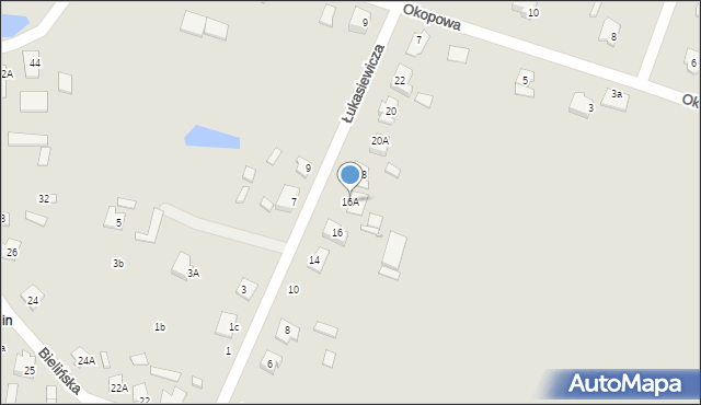 Ciechanów, Łukasiewicza Ignacego, 16A, mapa Ciechanów