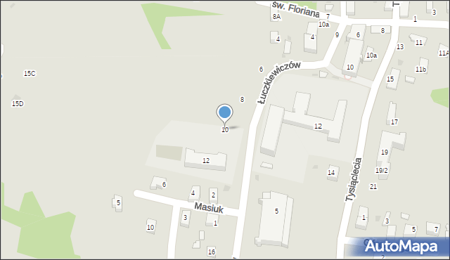 Ciężkowice, Łuczkiewiczów, 10, mapa Ciężkowice