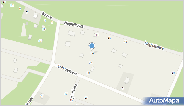 Czapielsk, Lubczykowa, 24, mapa Czapielsk