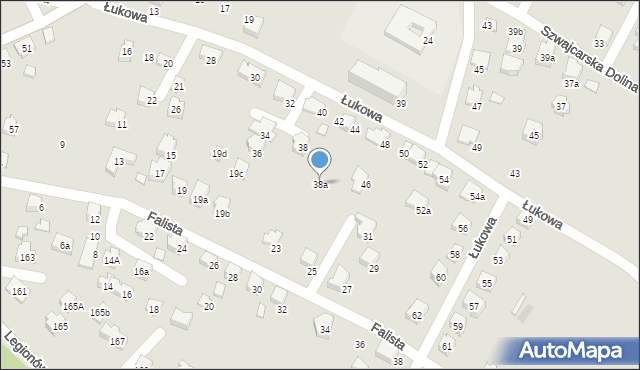 Czechowice-Dziedzice, Łukowa, 38a, mapa Czechowic-Dziedzic
