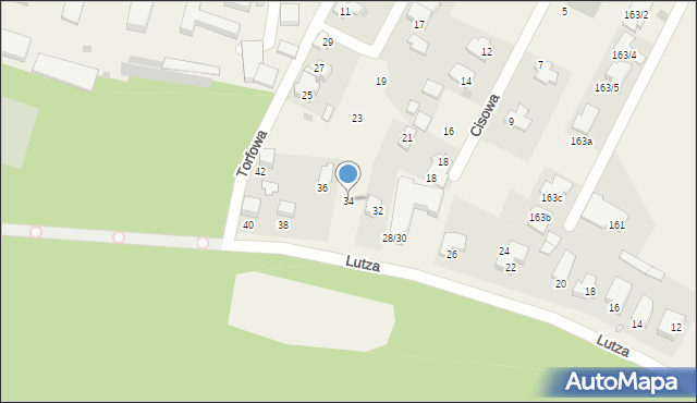 Dąbrowa, Lutza Jerzego, dr., 34, mapa Dąbrowa