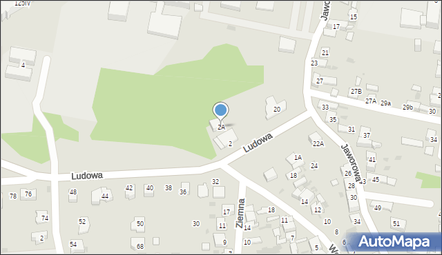 Dąbrowa Górnicza, Ludowa, 2A, mapa Dąbrowa Górnicza