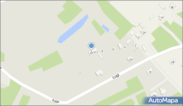 Daleszyce, Ługi, 10, mapa Daleszyce