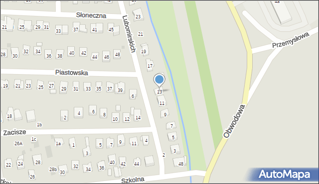 Dobczyce, Lubomirskich, 13, mapa Dobczyce