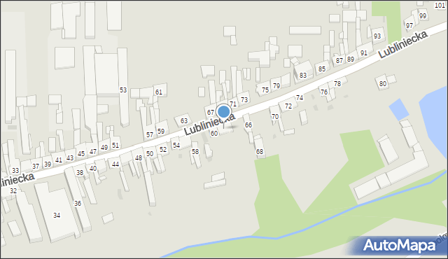 Dobrodzień, Lubliniecka, 62, mapa Dobrodzień