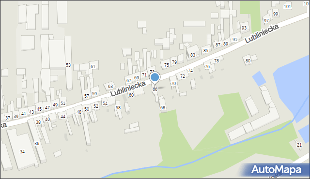 Dobrodzień, Lubliniecka, 66, mapa Dobrodzień