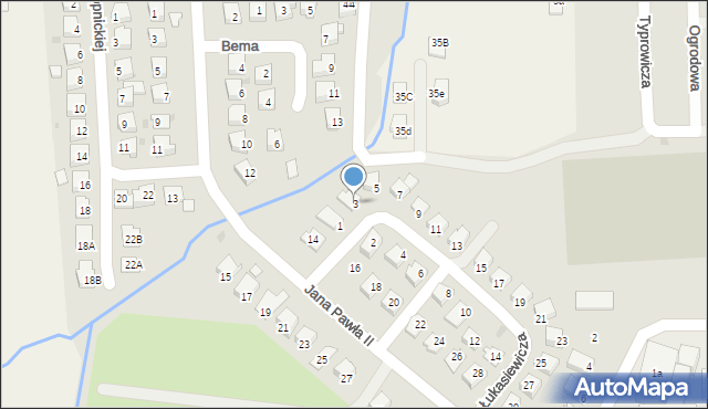 Dukla, Łukasiewicza Ignacego, 3, mapa Dukla