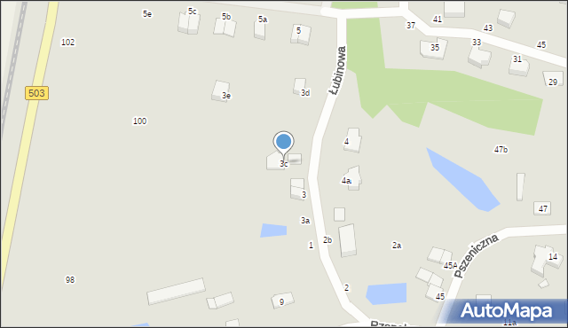 Elbląg, Łubinowa, 3c, mapa Elbląga