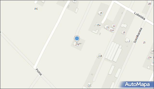 Franciszków, Lubelska, 27A, mapa Franciszków