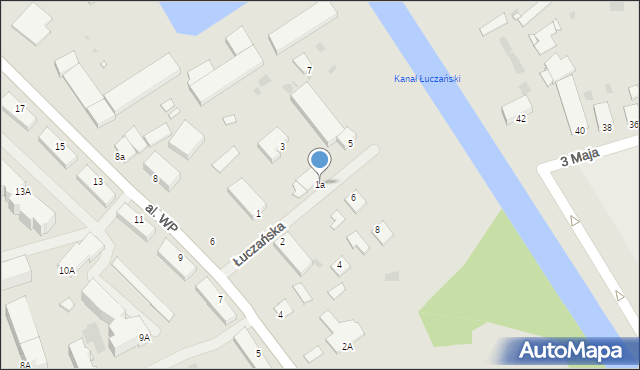 Giżycko, Łuczańska, 1a, mapa Giżycko