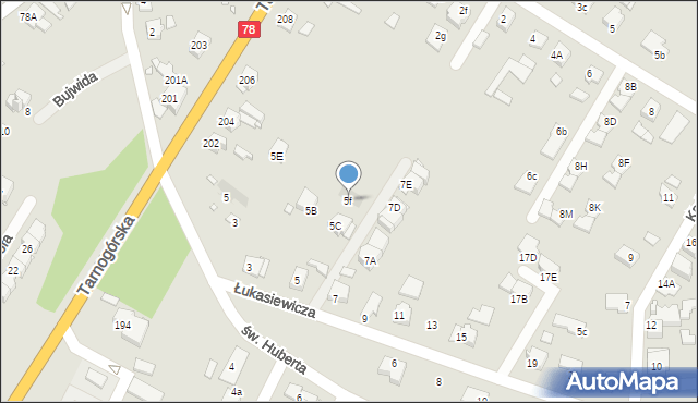 Gliwice, Łukasiewicza Ignacego, 5f, mapa Gliwic