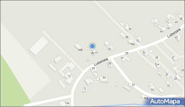Gliwice, Lubelska, 66, mapa Gliwic